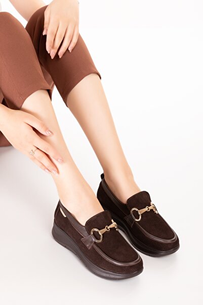 Gondol Pantofi confortabili cu talpă anatomică din piele naturală elnr.5831 maro