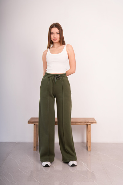 PONÇİK Pantaloni de trening cu 3 fire, groși, de iarnă 25592