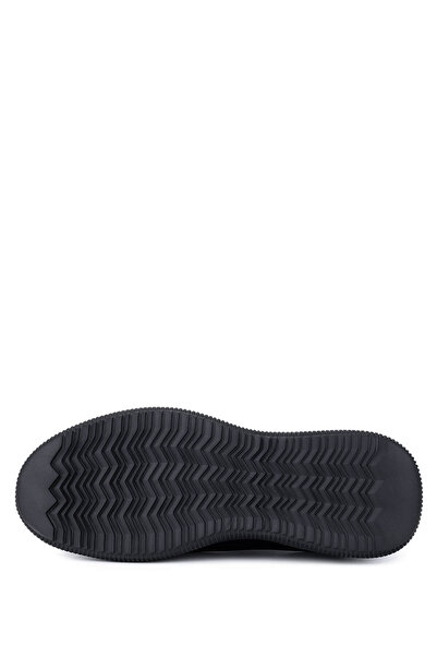 Tamer Tanca Men's Genuine Leather Black Leather Casual Shoes