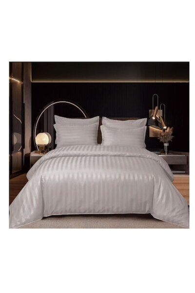 Unicorn Concept Plain double bed linen, Finet, 6 pieces, Silver Grey