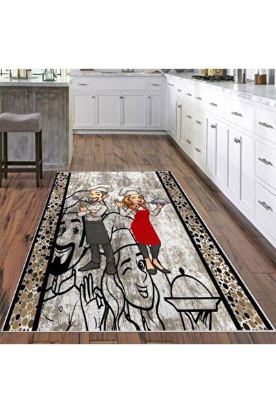 OEM Non-slip kitchen rug 120x180 cm, chef design
