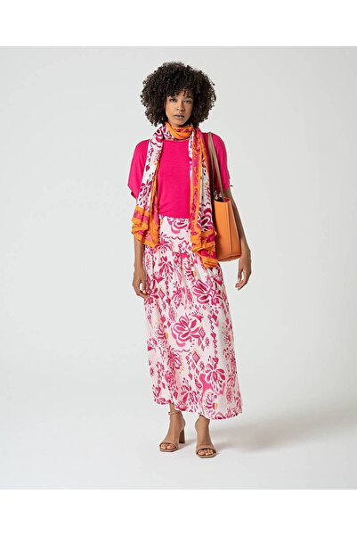 Surkana Tricou supradimensionat cu guler tip barcă - Fuchsia - M