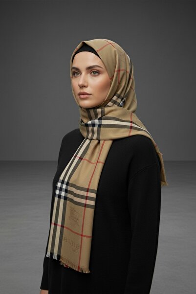 Onur Σάλι - Έχει εκδοθεί το προσαρμοσμένο ελαφρύ καρό σάλια με καρό σχέδιο, κατάλληλα για χρήση το καλοκαίρι και το χειμώνα Trend Model Trend Store