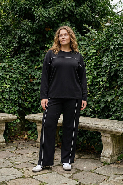 Elisho Plus Size Osho Modal Fabric Tracksuit Set