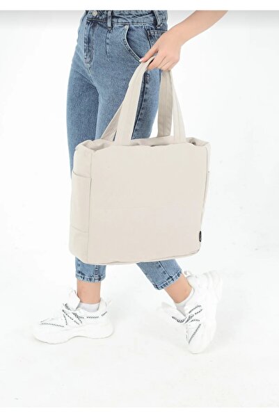 PASSTELL Kanvas Kumaş, 3 Bölmeli, Fermuarlı, Yan Cep Detaylı ,Askılı Kadın,El...