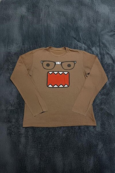 ARS Butik Brown Glasses Caricature Unisex Slim Sweatshirt