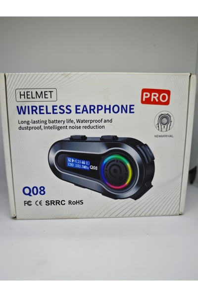 Helmet Q08 Q58 Max Kablosuz Motosiklet İnterkom Kulaklık - Gürültü Engelleme