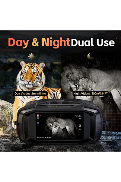 FNIRSI NVS-40 binoculars, infrared night vision, 4K, 6x zoom