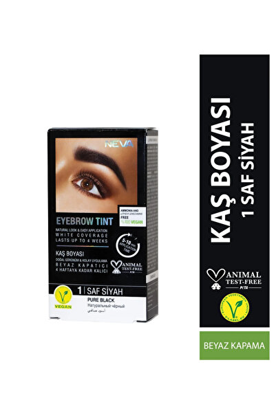 Nevacolor Premium NEVACOLOR KAŞ BOYASI NO:1 SAF SİYAH