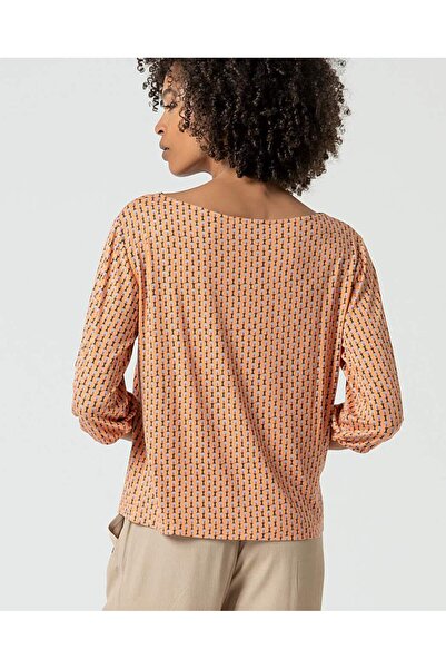 Surkana Boat neck T-shirt-Orange-S