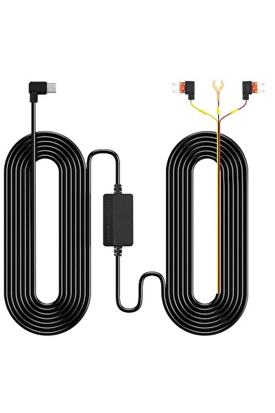 NEVARSA2020 12V-24V - 5V/2,5A Dönüştürücü, 24 Saat Park Modu için Type-C Bağlantı Araç İçi Kamera İçin