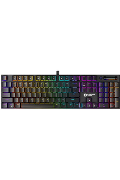 CANYON Tastatură Gaming GK-55 Cometstrike RGB MX Red Linear Switch Mecanica