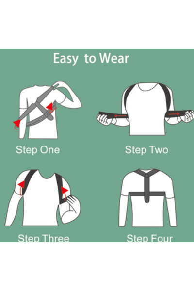 CRM ActiveSpine Posture Corrector, Adjustable Back & Shoulder Brace, Black XL