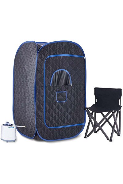 Relax Smart خيمة ساونا بخار محمولة سعة 2.6 لتر مع جهاز تحكم عن بعد، 15 مستوى، تسخين سريع، تتضمن كرسيًا