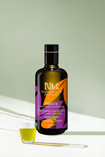 Nermin Hanım Zeytinliği Trilye - Erken Hasat Soğuk Sıkım Zeytinyağı R. (500ml)