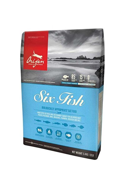 Orijen طعام القطط المناسب بيولوجيًا من Six Fish، 5.4 كجم