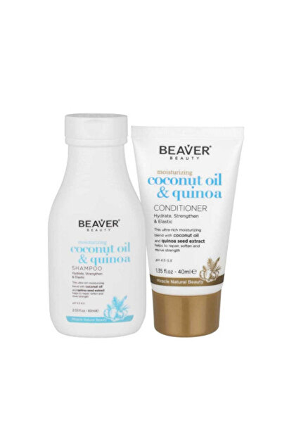 Beaver moisturizing shampoo with coconut oil and quinoa 60 ml
