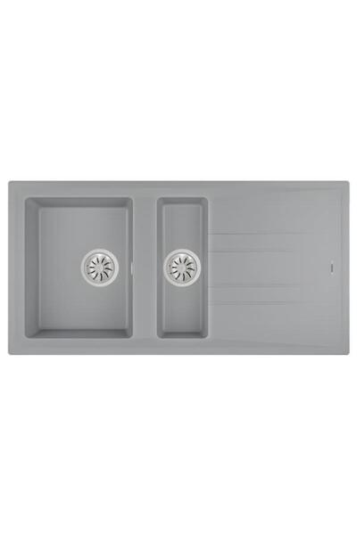 Teka Stone 60 B-TG Metalik Gri Granit Eviye