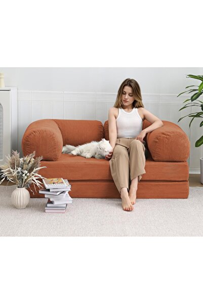 puffiber Yataklı,Katlanabilir Kanepe,Oturma Odası,Sırt Yastıklı ve Kolçaklı K...