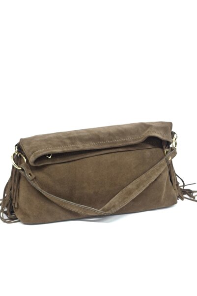 Matteo Geanta din piele naturala cu franjuri 5200