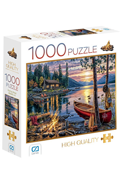 CA Games Kamp Ateşi 1000 Parça 2,2mm Kalınlık 48x68cm Profesyonel Hobi Puzzle Yapboz Serisi