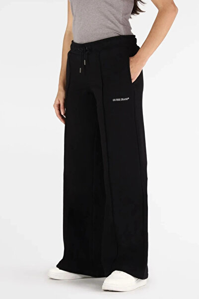Guess Women's Black Regular Fit Sweatpants W5Bb04Kc811-Jblk