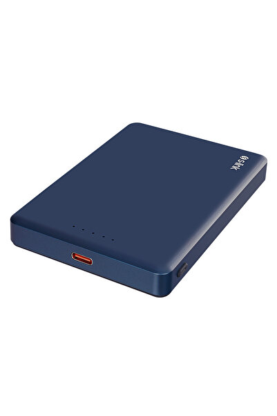 S-LINK MG110 10000mAh PD20W Magsafe 15W Kablosuz Type-C Mavi Taşınabilir Meta...