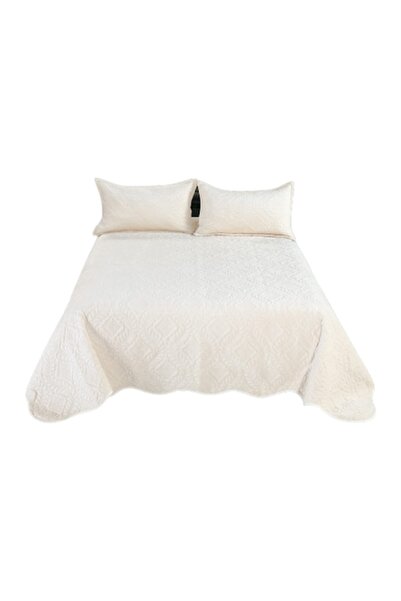 Unicorn Concept Bedspread set, C08, quilted, 3 pieces, 220x240cm, Ivoire