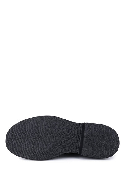 Tamer Tanca Men's Genuine Leather Black Casual Shoes