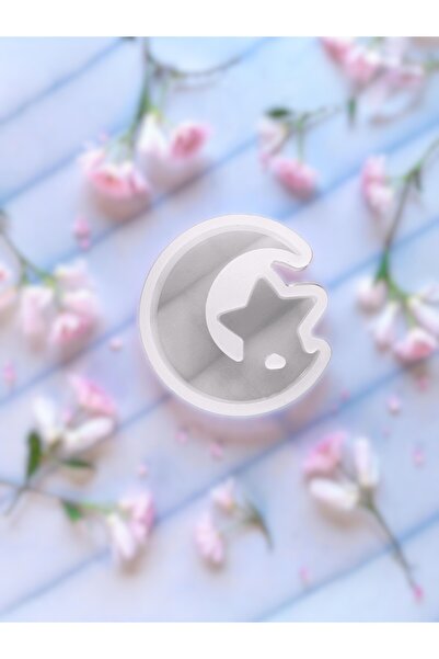 cnk craft shop Silikon Kalıp Epoksi Ayyıldız Modeli Şeffaf Reçine Kalıbı