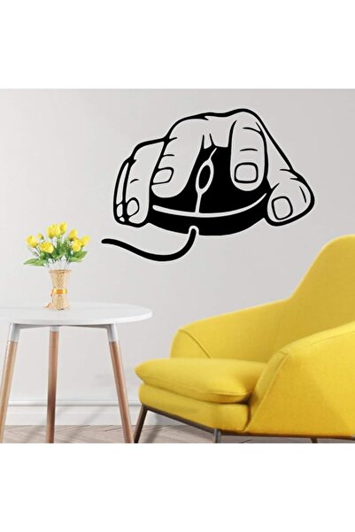 ALAYRA International Creative Gaming Mouse Wall Decal – Vinyl Sticker for Room & Home Decoration (25×18cm)