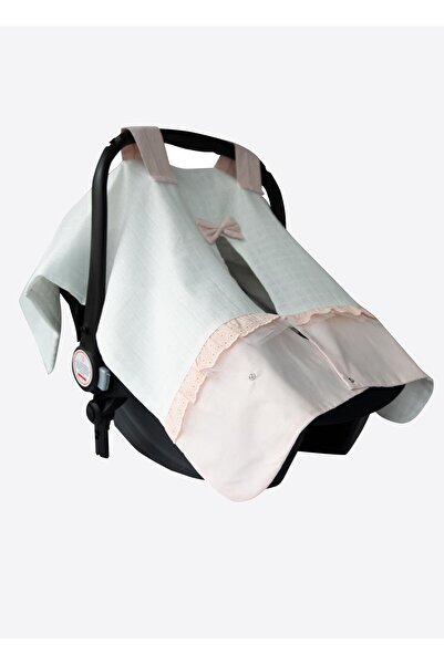 kitikate Zen muslin stroller cover pink