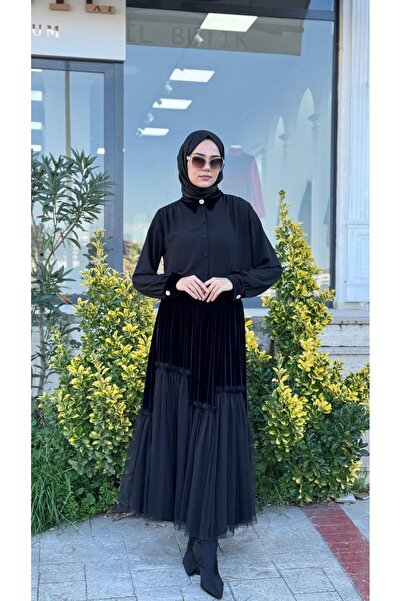 Zems Kadife Detaylı Etekli Takım 2791