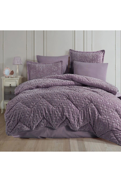 Clasy Σετ ύπνου Wellsoft Jacquard Μονό Κρεβάτι Babil V5 Λιλά