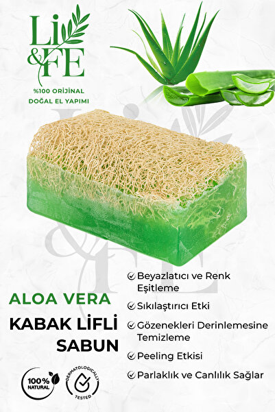 Li&Fe Market Kabak Lifli Doğal Peeling Aloe Vera Özlü Nemlendirici ve Yatıştı...