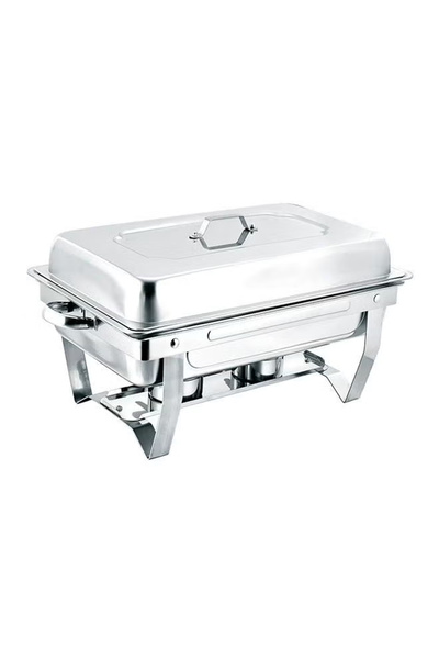 NKX Stainless Steel Chafing Dish With Lid Silver 3Layers