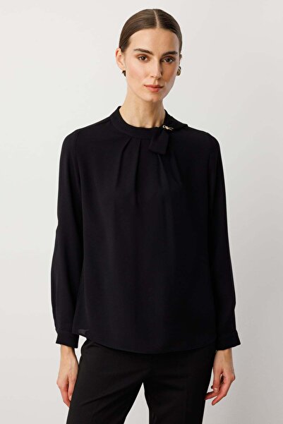 Ekol Μπλούζα με κολάρο και λεπτομέρεια πλισέ