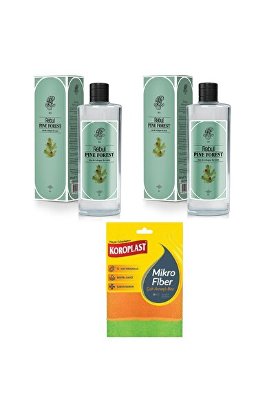 Rebul Pıne Forest Kolonya 2 adet 250ml koroplast çok amaçlı mikrofiber bez hediyeli