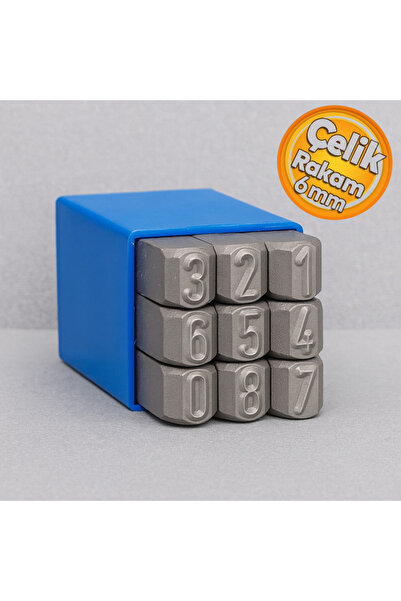 GFB 6785 6 mm Çelik Rakam Takımı 6 mm Metal