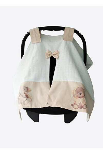 kitikate Zen Muslin Stroller Cover Natural