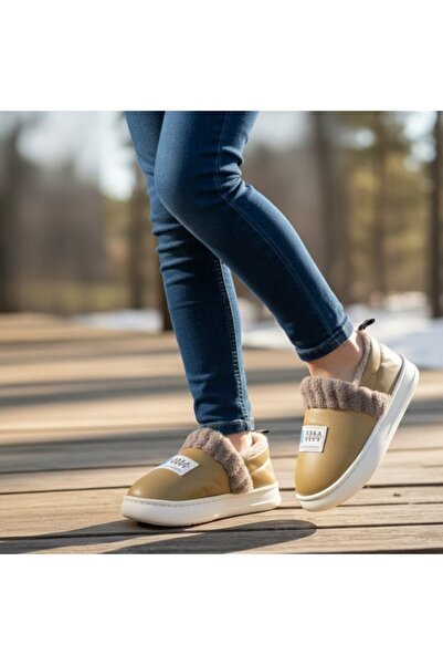 OEM Papuci de casă îmblăniți pentru damă, de interior sau ieșiri scurte în ex...