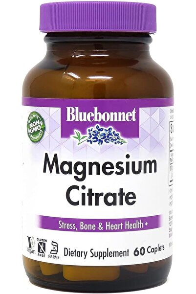 Bluebonnet أقراص سيترات المغنيسيوم من بلو بونيه، 400 ملغ