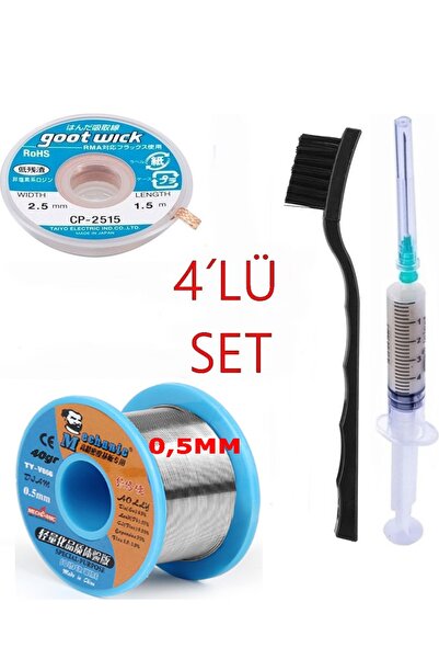 TR34 Mechanic Lehim Teli 63sn/37pb UYUMLU 40gr 05mm CP2515 2,5MM SET2 4İN1 AR...