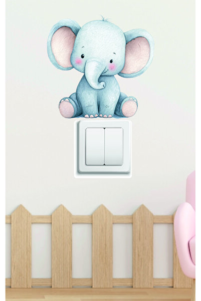 mibales Baby Elephant Figured Wall Sticker