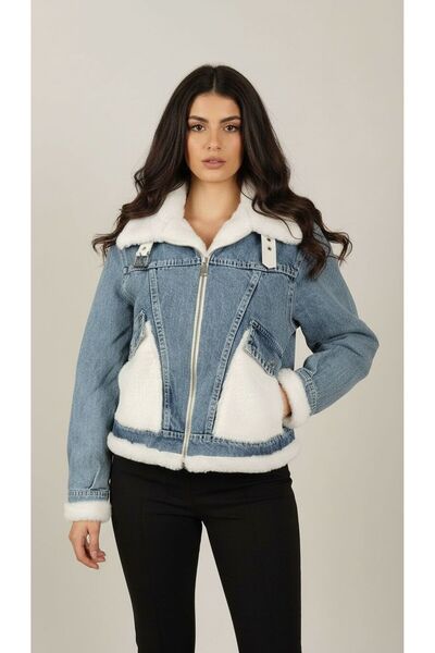 FATOSH KUTO Fur Premium Denim Coat