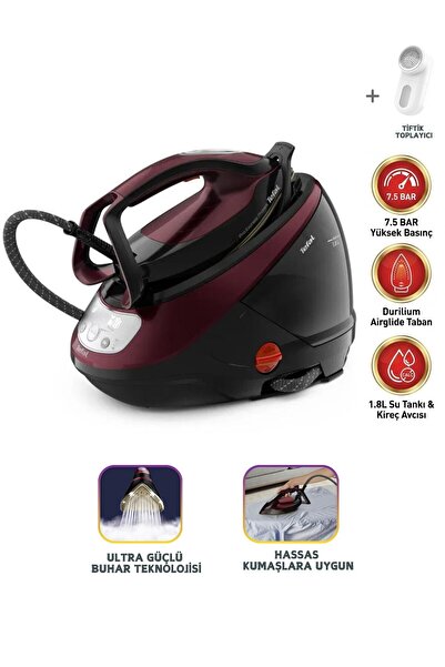 TEFAL 2600W 7,5Bar Yüksek Basınç Premium 560g/dk Ultra Güçlü Buhar Kazanlı Ütü - Kireç Avcısı + Tiftik Ch