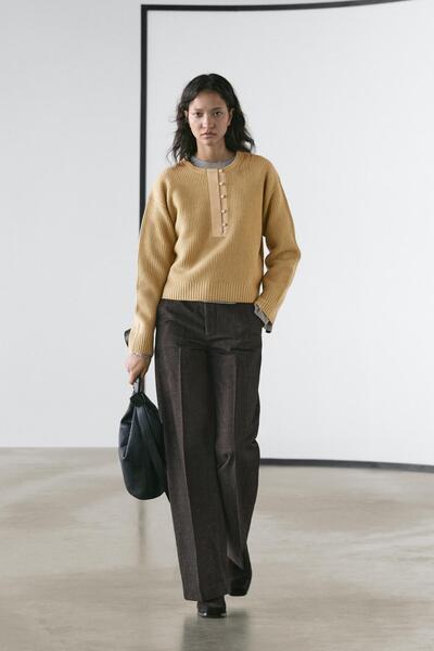 Massimo Dutti Yün karışımlı triko kazak