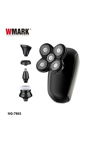 Wmark NG-7983 LED 5 in 1 Wet & Dry Men's Grooming Kit