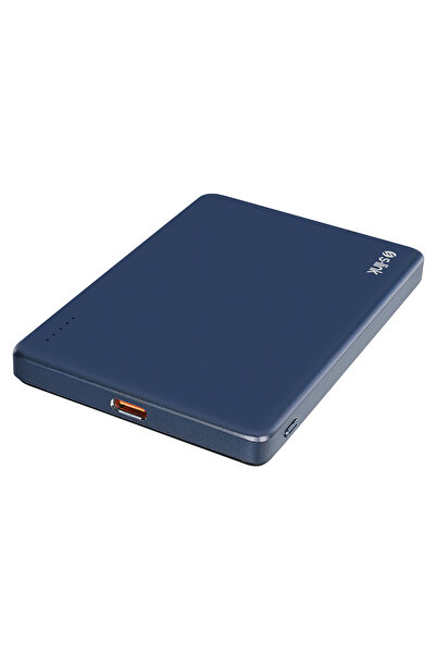 S-LINK Mg105 5000mah Pd20w Magsafe 15w Kablosuz Type-c Mavi Taşınabilir Metal...