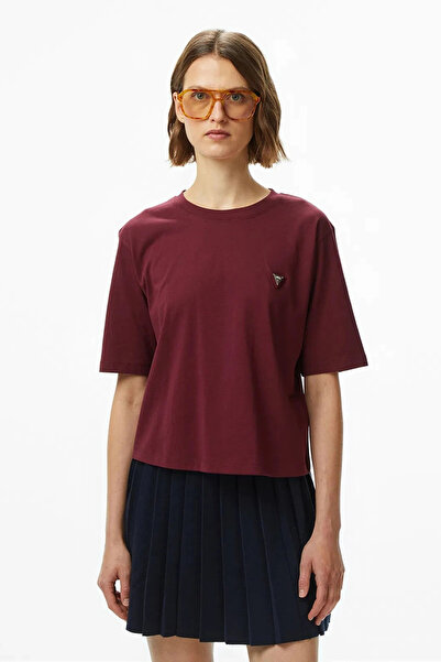 Guess Colette Women's Purple Active Boxy Fit T-Shirt V4Bi21I3Z14-G4P2